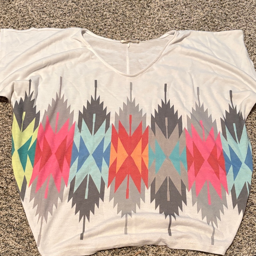 Geometric Patterned Women's Top